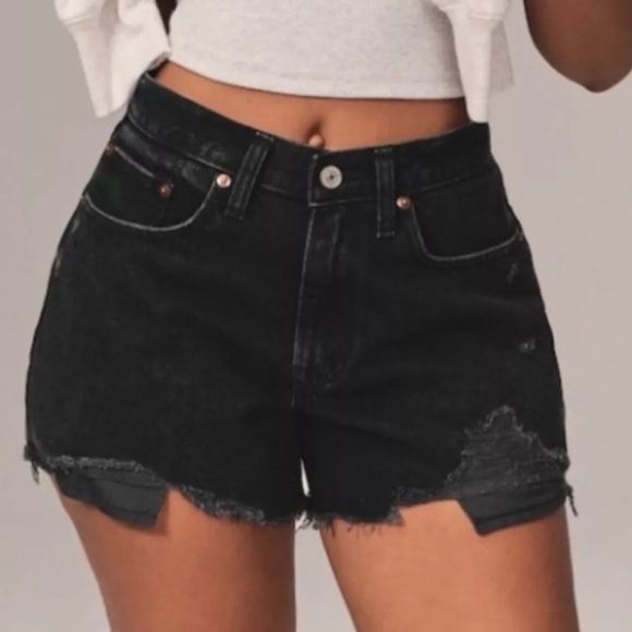 Abercrombie & Fitch Pants - Abercrombie Shorts Boyfriend Shorts Curve Love Shorts Black Shorts Like New NWOT